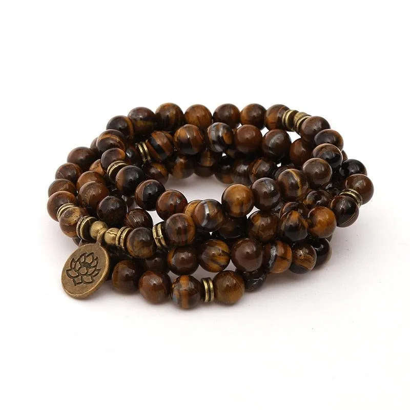 108 Beads Tiger's Eye Mala