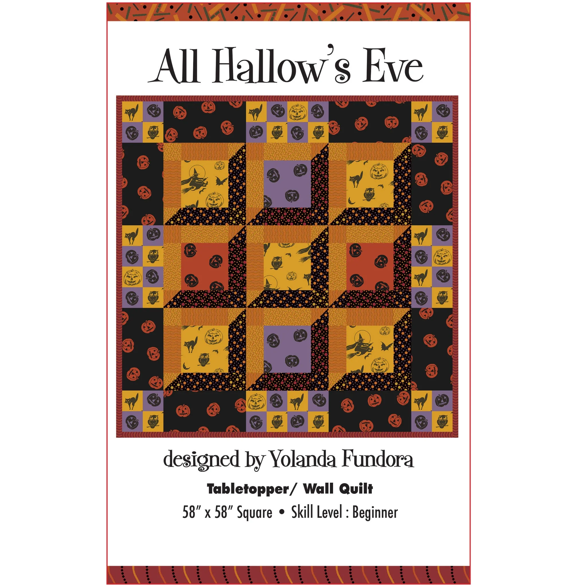 All Hallow's Eve Quilt Pattern YF-115 - Paper Pattern