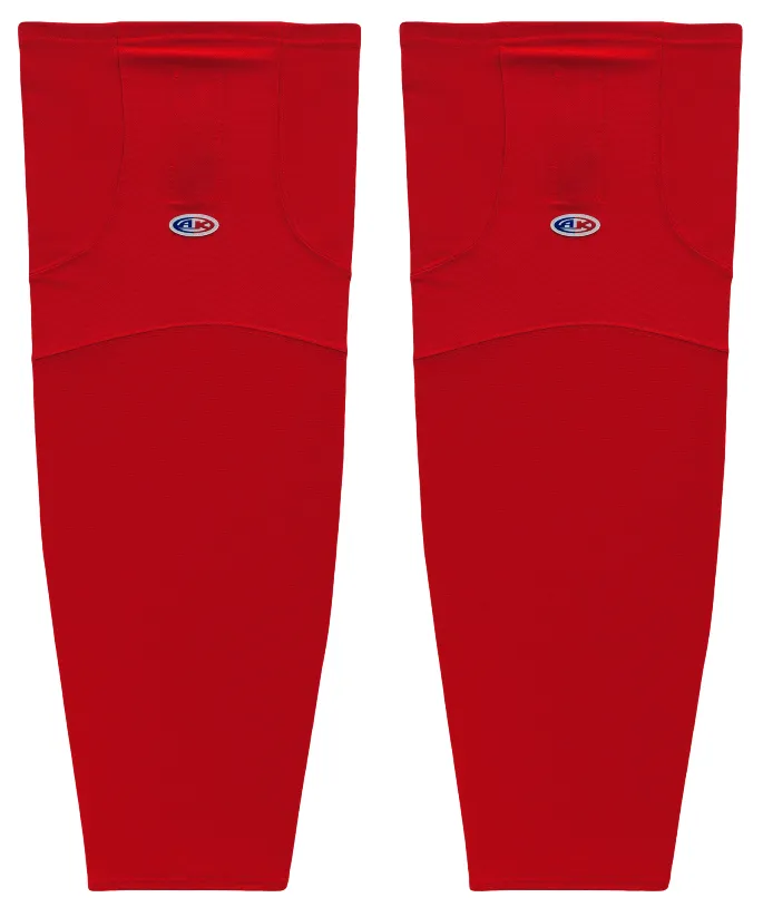Athletic Knit (AK) HS1100-005 Red Mesh Ice Hockey Socks