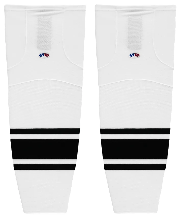 Athletic Knit (AK) HS2100-222 White/Black Mesh Ice Hockey Socks