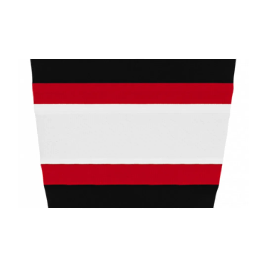 Athletic Knit (AK) HS2100-536 Ottawa Senators Black with White Stripe Mesh Ice Hockey Socks