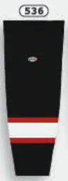 Athletic Knit (AK) HS2100-536 Ottawa Senators Black with White Stripe Mesh Ice Hockey Socks