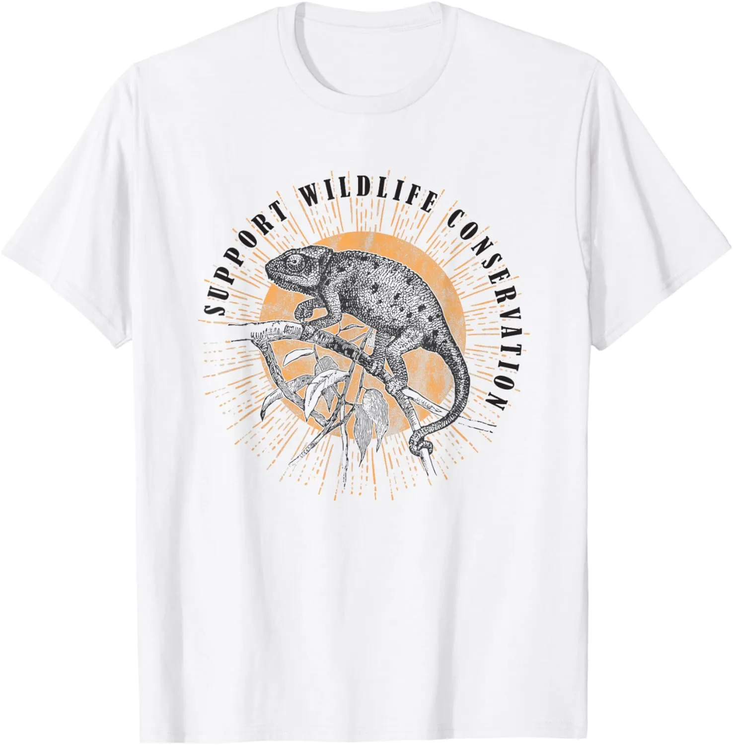 Chameleon Wildlife Conservation Animal Reptile Lover Gift T-Shirt