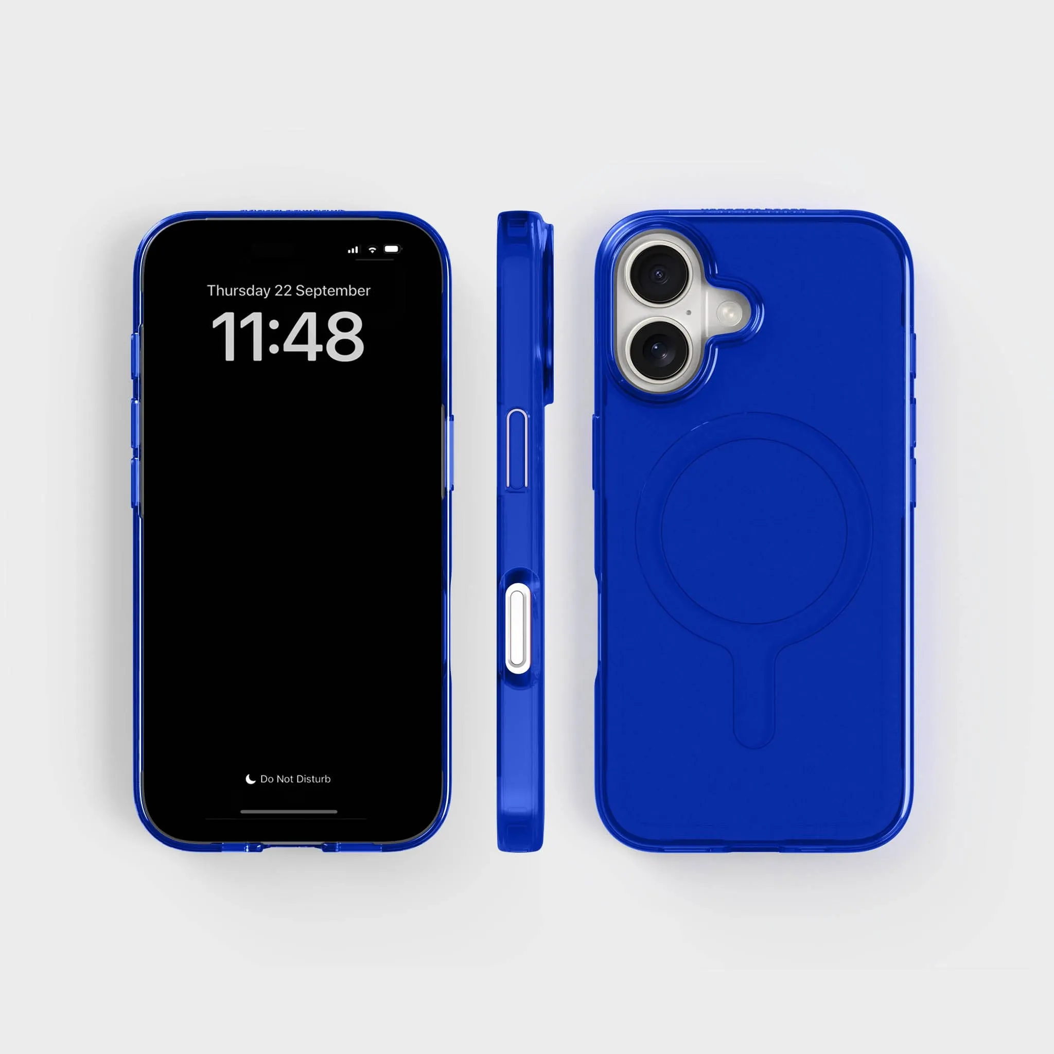 Clear Phone Case, Tinted Cobalt Blue - Circular & Recycled - 3m Drop Protection | CLRPRTCT™