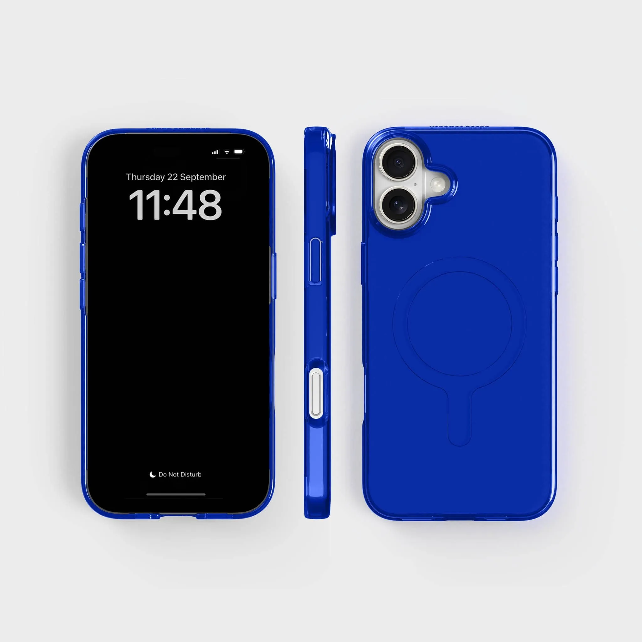 Clear Phone Case, Tinted Cobalt Blue - Circular & Recycled - 3m Drop Protection | CLRPRTCT™
