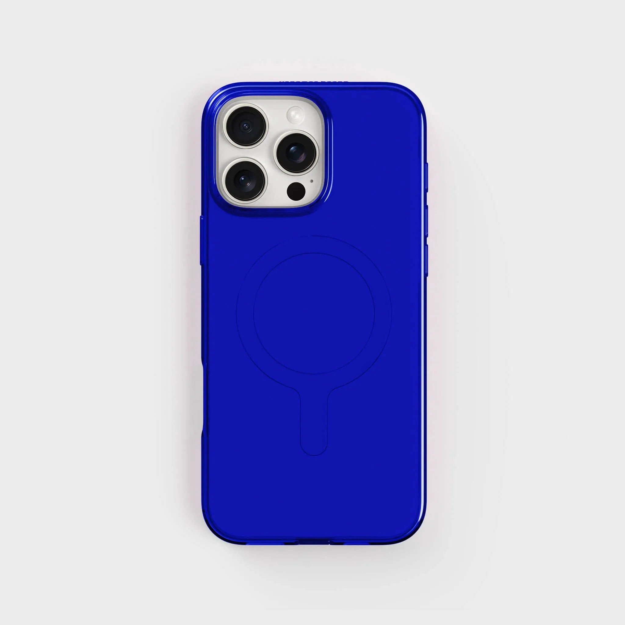 Clear Phone Case, Tinted Cobalt Blue - Circular & Recycled - 3m Drop Protection | CLRPRTCT™