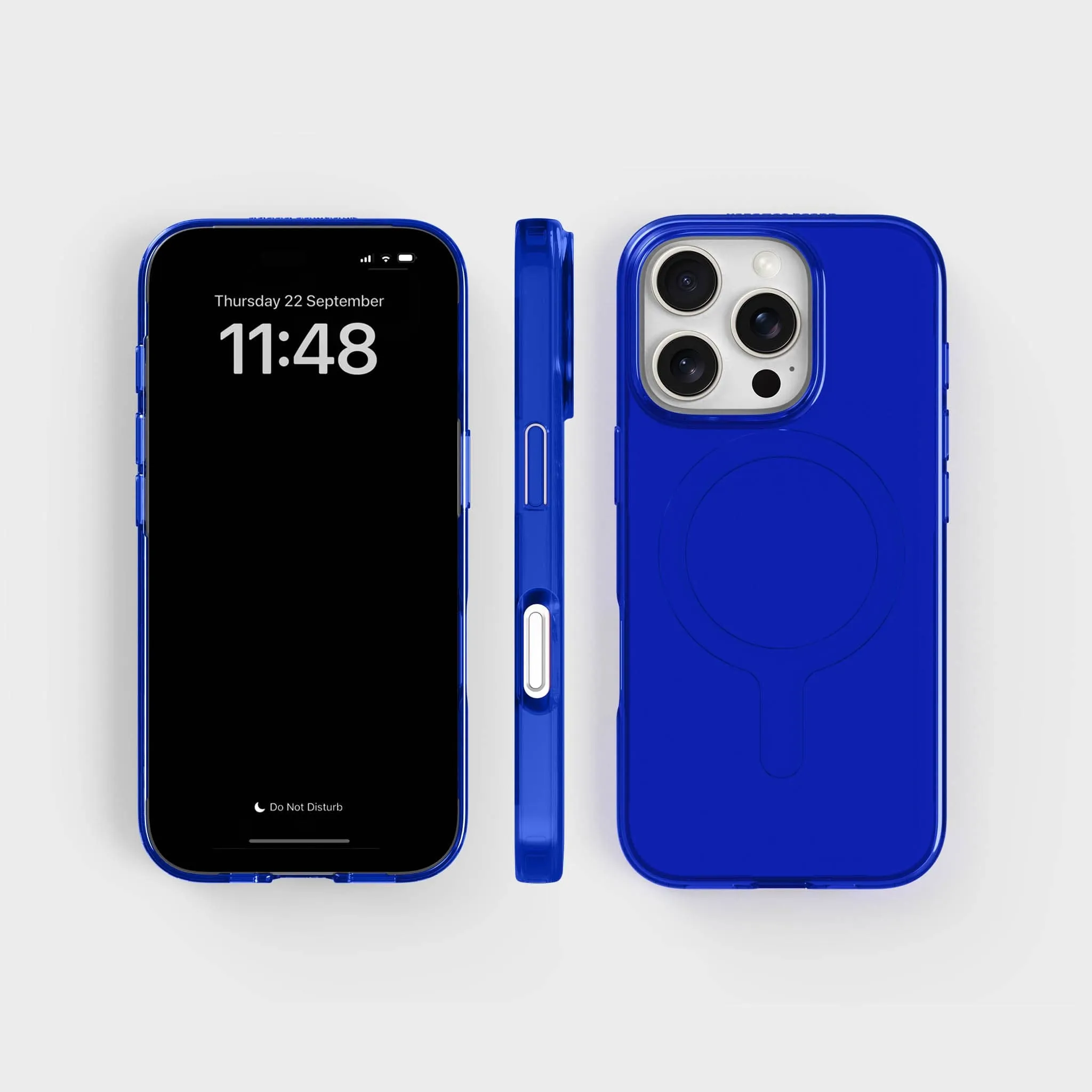 Clear Phone Case, Tinted Cobalt Blue - Circular & Recycled - 3m Drop Protection | CLRPRTCT™