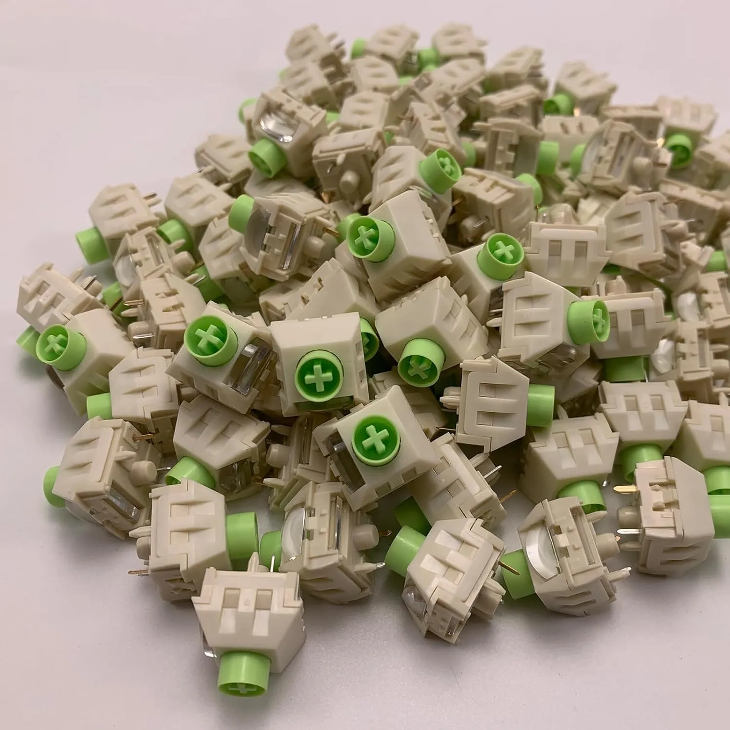 FEKER Kailh Vanilla Ice Cream Switches Mechanical Keyboard Accessories 38gf 5 Pin Full Pom Material RGB Linear Hotswappable Cherry Mx Style Pre Lubed Customized (10PCS)