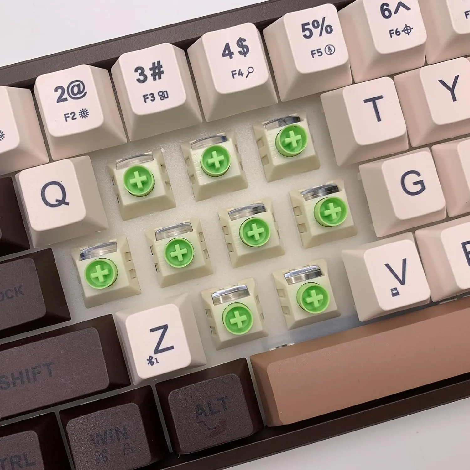 FEKER Kailh Vanilla Ice Cream Switches Mechanical Keyboard Accessories 38gf 5 Pin Full Pom Material RGB Linear Hotswappable Cherry Mx Style Pre Lubed Customized (10PCS)