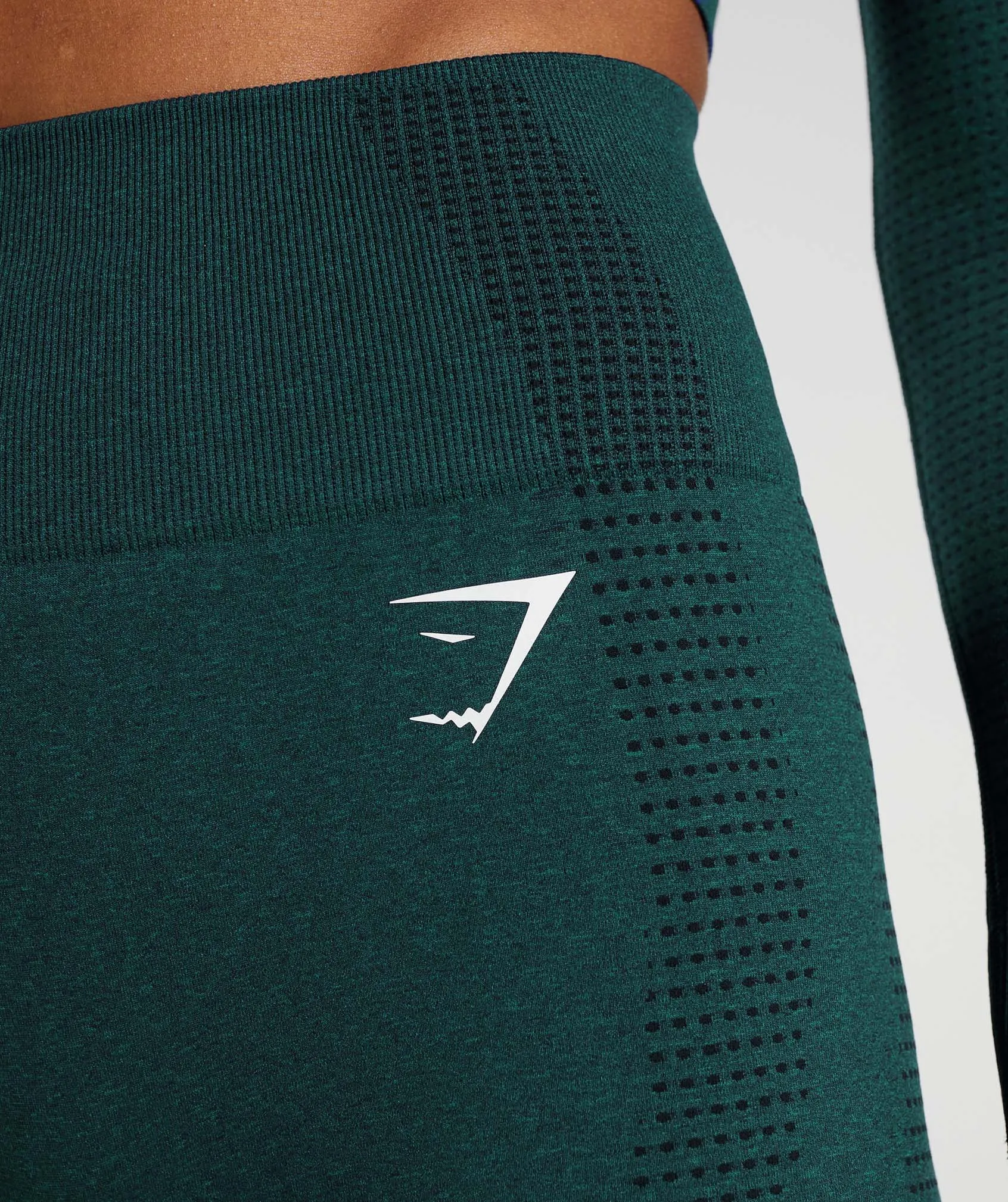 Gymshark Vital Seamless 2.0 Shorts - Deep Teal Marl
