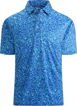 Mens Golf Shirts Short Sleeve Moisture Wicking Dry Fit Performance Athletic Polo Shirt
