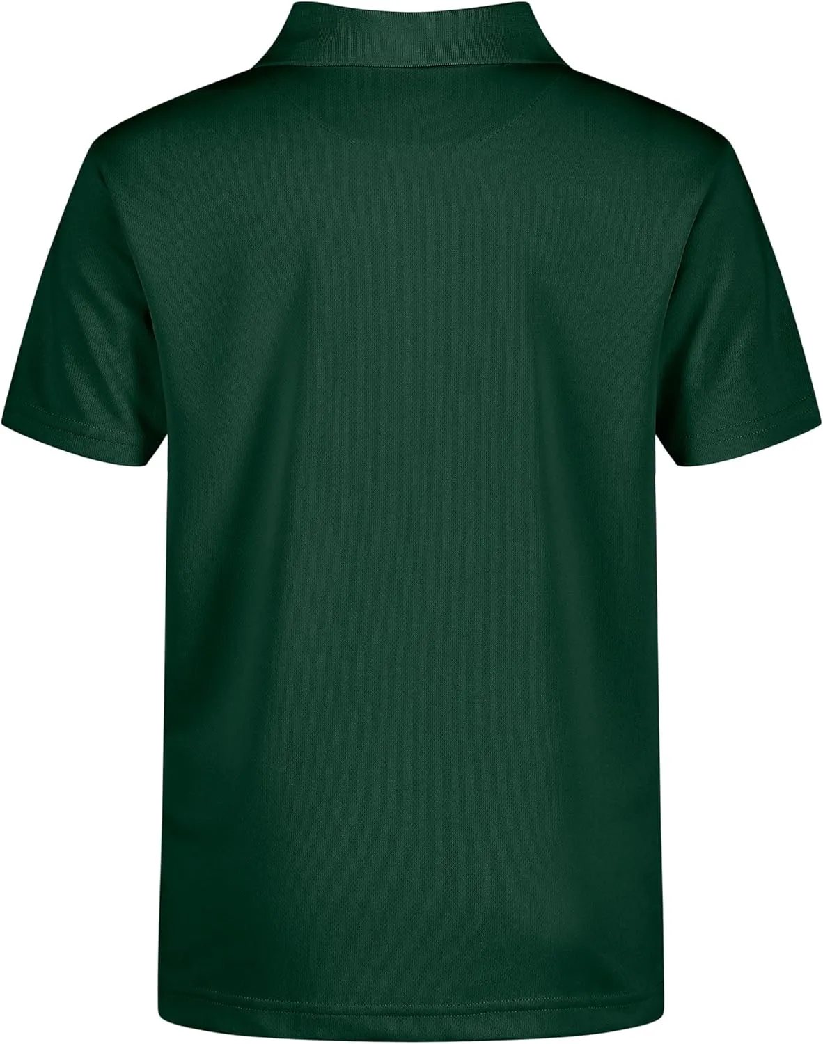 Nautica Boys' School Uniform Short Sleeve Polo Shirt, Button Closure, Moisture Wicking Performance Material
