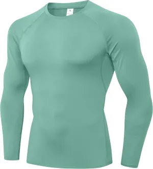 SPVISE 1 or 3 Pack Men's Compression Shirts Long Sleeve Workout Gym T-Shirt Running Top Cool Dry Sports Baselayer Undershirts