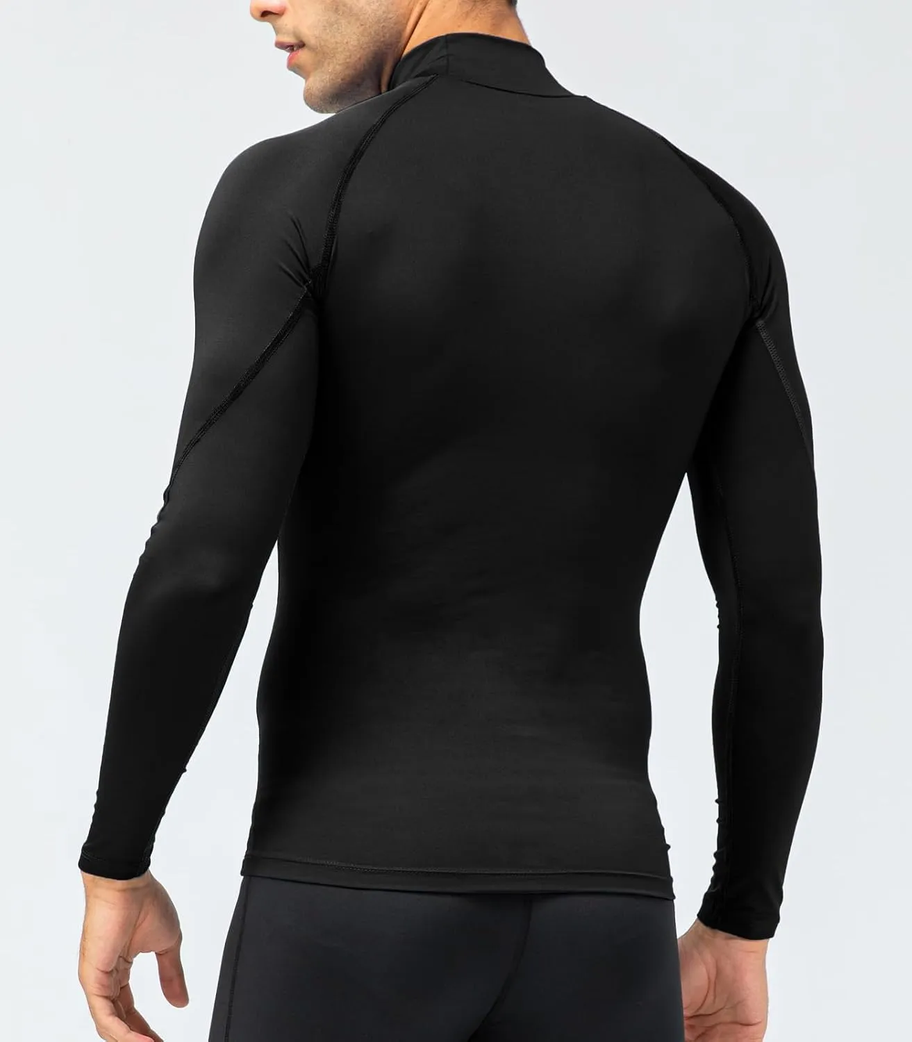 SPVISE 1 or 3 Pack Men's Compression Shirts Long Sleeve Workout Gym T-Shirt Running Top Cool Dry Sports Baselayer Undershirts
