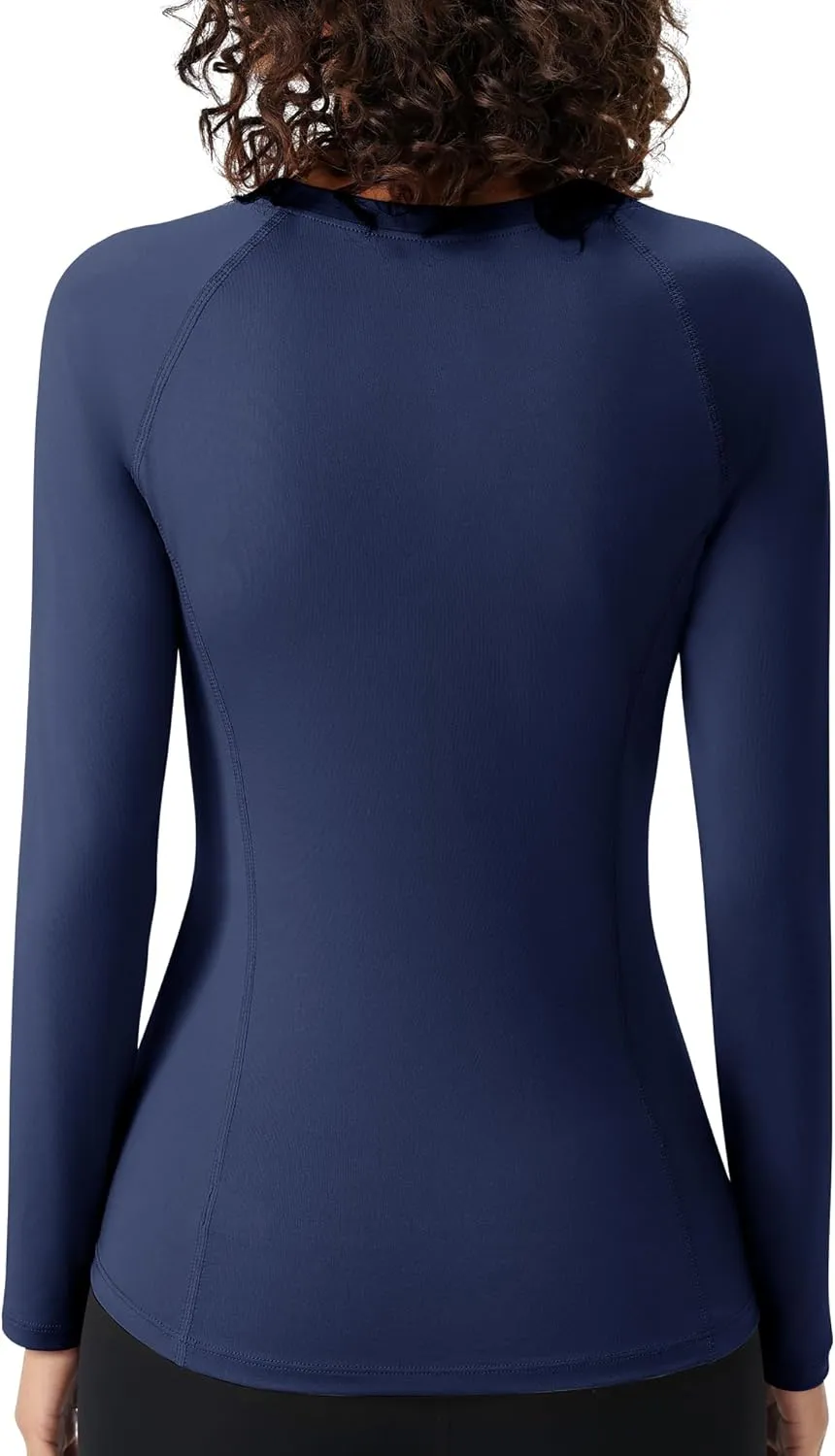 SPVISE Long Sleeve Compression Shirts for Women Workout Tops Cool Dry Breathable Yoga Running Hiking T-Shirt Fitted Basic Top