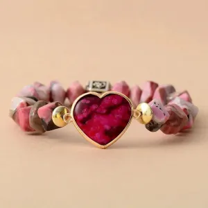 Stretchy Red Tibetan Bracelet