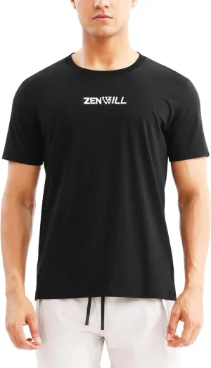 ZENWILL Mens QDry Gym T Shirts,Breathable Sports Shirts Muscle fit Lightweight Short Sleeve for Men Workout Training